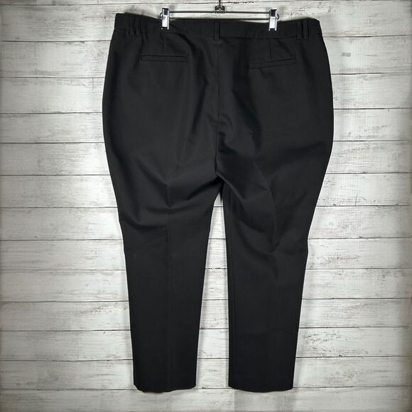 Amanda + Chelsea Career Workwear Black Straight Leg Pants 20W - Picture 2 of 7